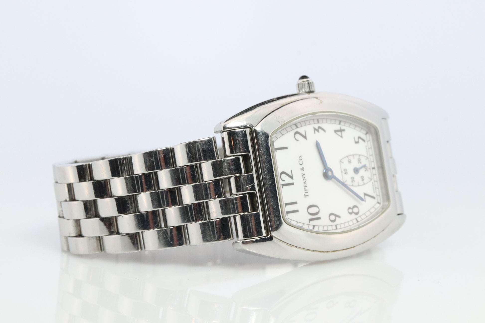 Tiffany and Co Tonneau Classic Watch. Tiffany Ladies Quartz Watch.
