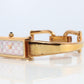 Vintage GUCCI 1500L Quartz Wrist Watch. Gucci Gold tone LOGO Bangle Watch