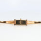 Vintage GUCCI 1500L Quartz Wrist Watch. Gucci Gold tone LOGO Bangle Watch