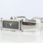 Vintage GUCCI 1500L Quartz Wrist Watch. Gucci Silver Black Dial Bangle Watch