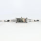 Vintage GUCCI 1500L Quartz Wrist Watch. Gucci Silver Black Dial Bangle Watch