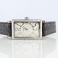 Tiffany and Co Diamond Gallery Watch. T&Co T0906 Diamond Bezel Tank Wristwatch.