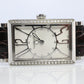 Tiffany and Co Diamond Gallery Watch. T&Co T0906 Diamond Bezel Tank Wristwatch.