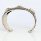 Dian Malouf Cuff Bracelet. Wide Heart Heavy sterling Silver Cuff Bracelet
