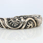 Dian Malouf Cuff Bracelet. Wide Heart Heavy sterling Silver Cuff Bracelet