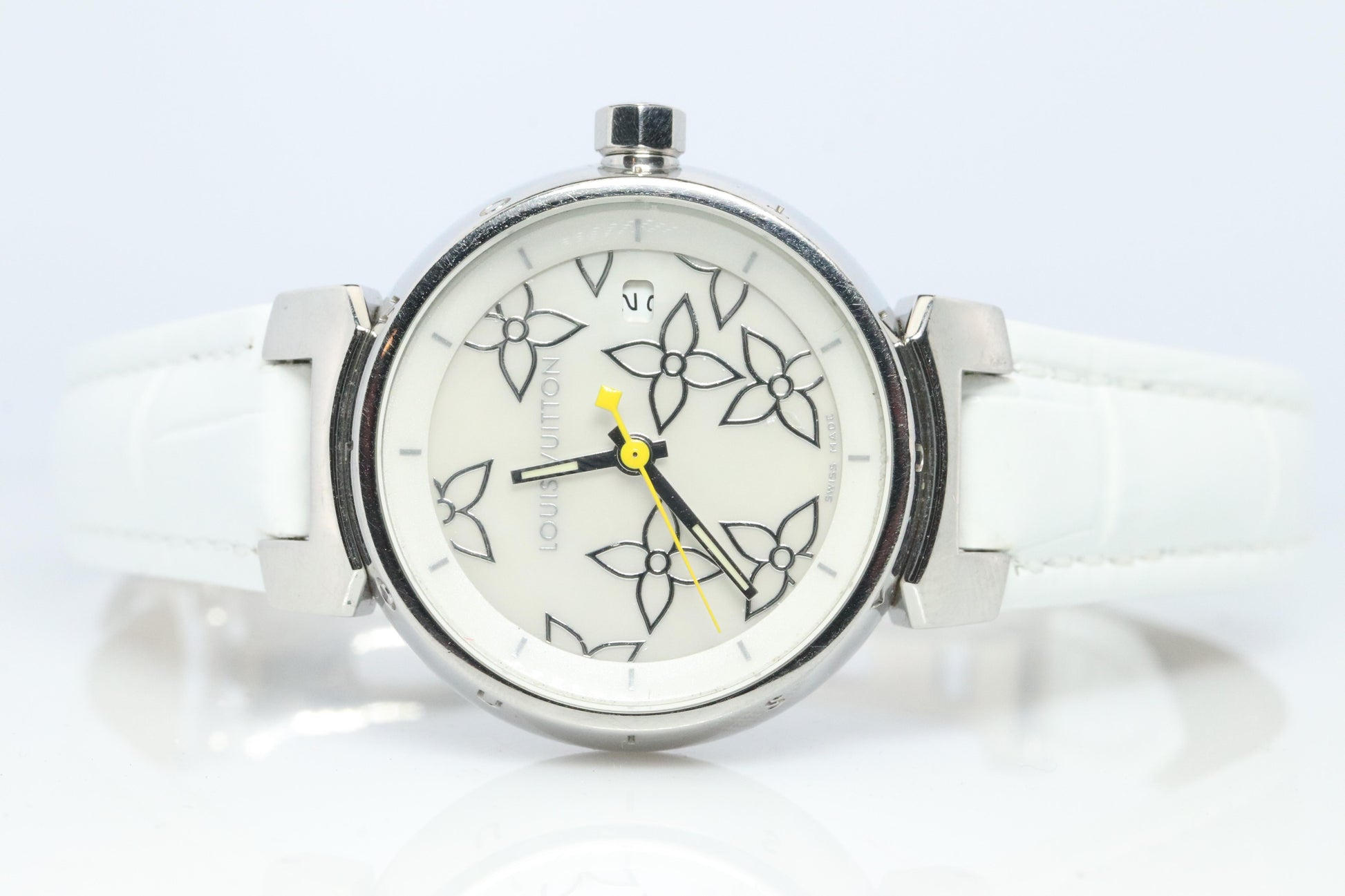 Louis Vuitton Watch. LV Tambour Cup Q121C MOP Dial Quartz