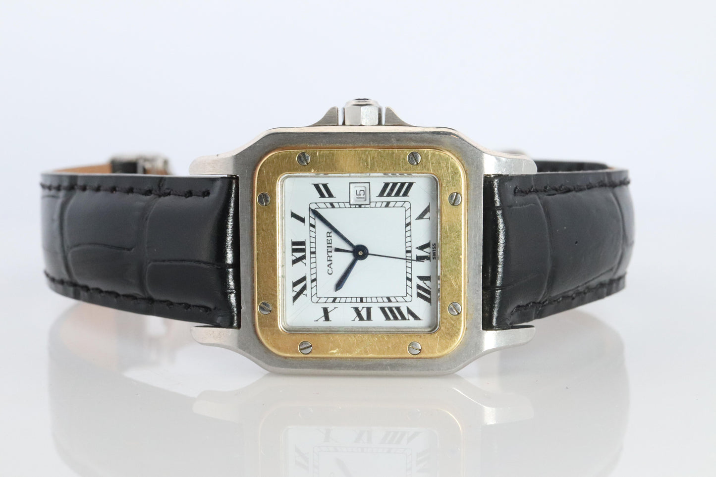 Vintage Cartier Santos Carree Watch. Santos de Cartier 2961