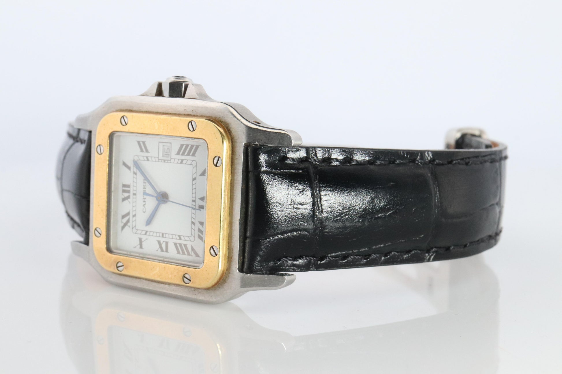 Vintage Cartier Santos Carree Watch. Santos de Cartier 2961
