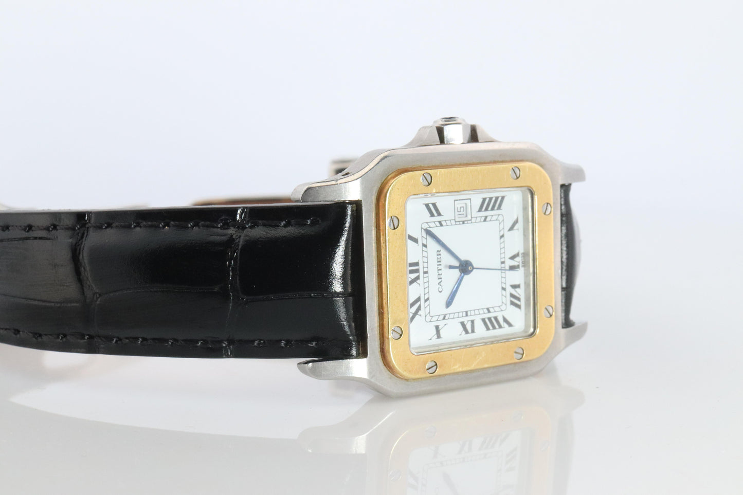 Vintage Cartier Santos Carree Watch. Santos de Cartier 2961