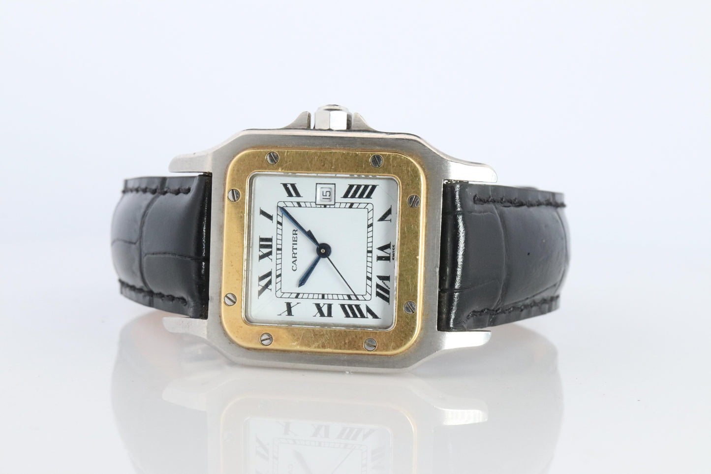 Vintage Cartier Santos Carree Watch. Santos de Cartier 2961