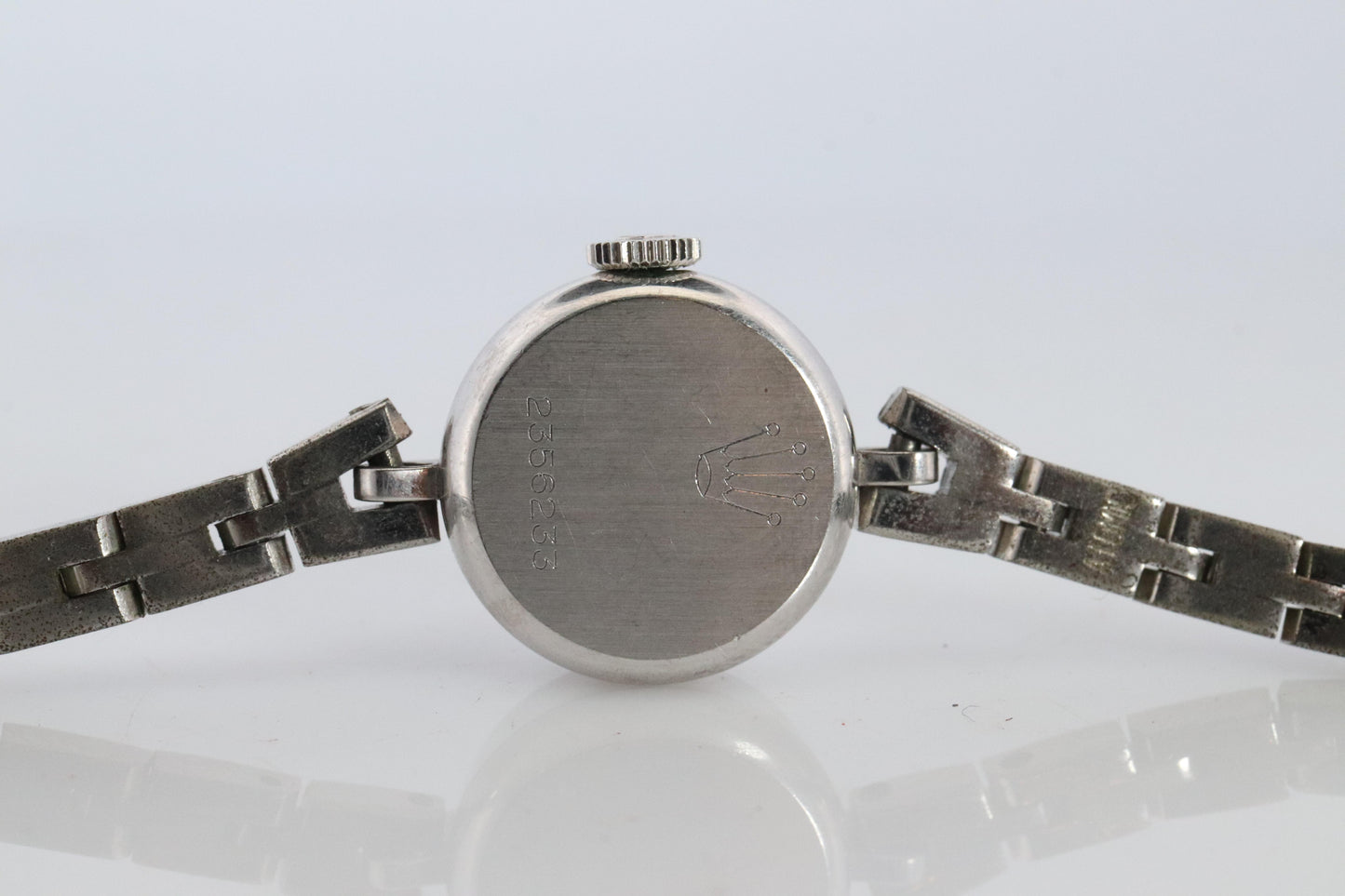 Genuine 18k Rolex Watch. 18k WG Ladies 2633 Dainty 1970s Ladies Rolex