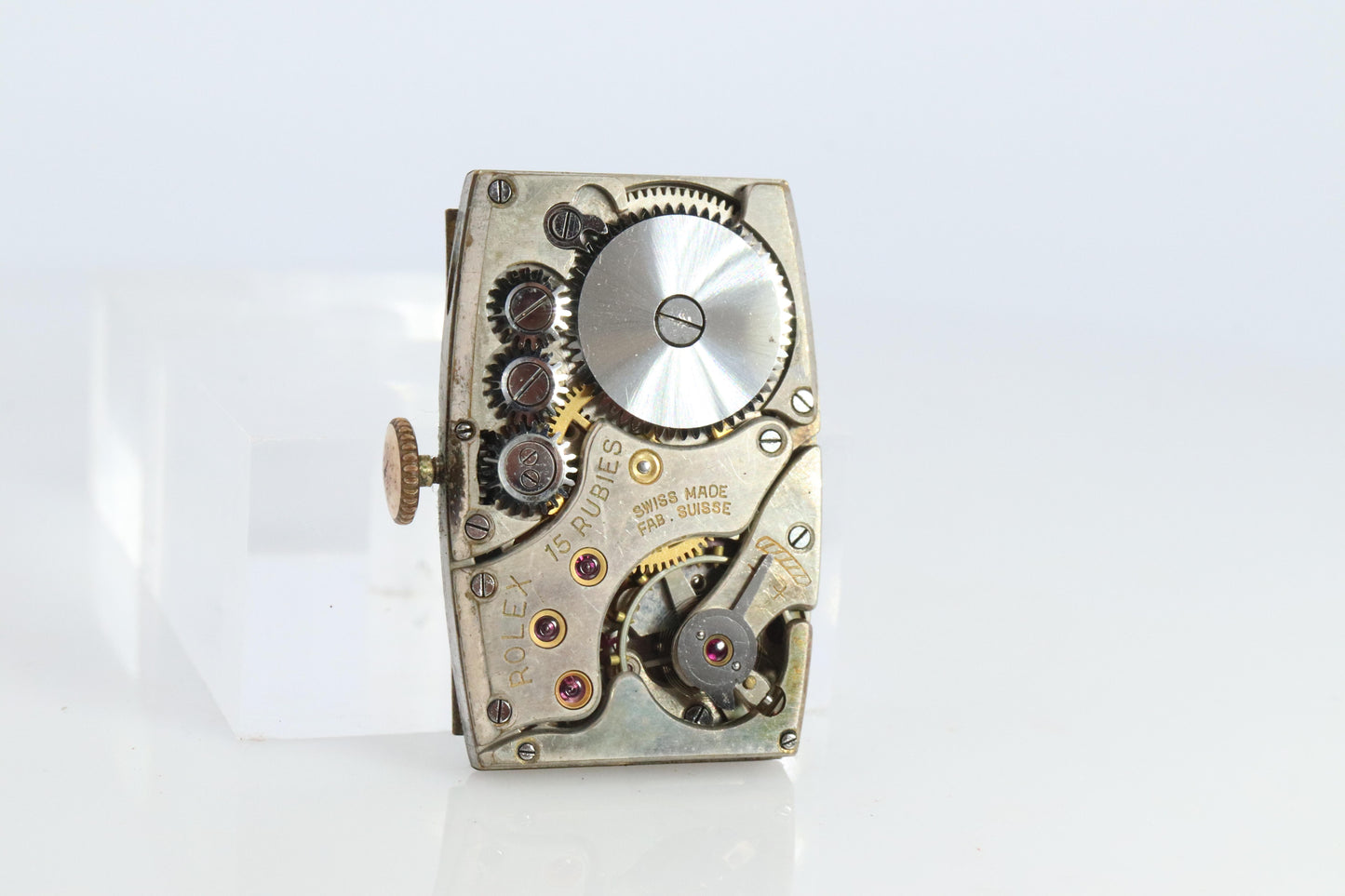 Vintage ROLEX Watch. 9k YG Rolex 2356 Tank Manual Wristwatch.