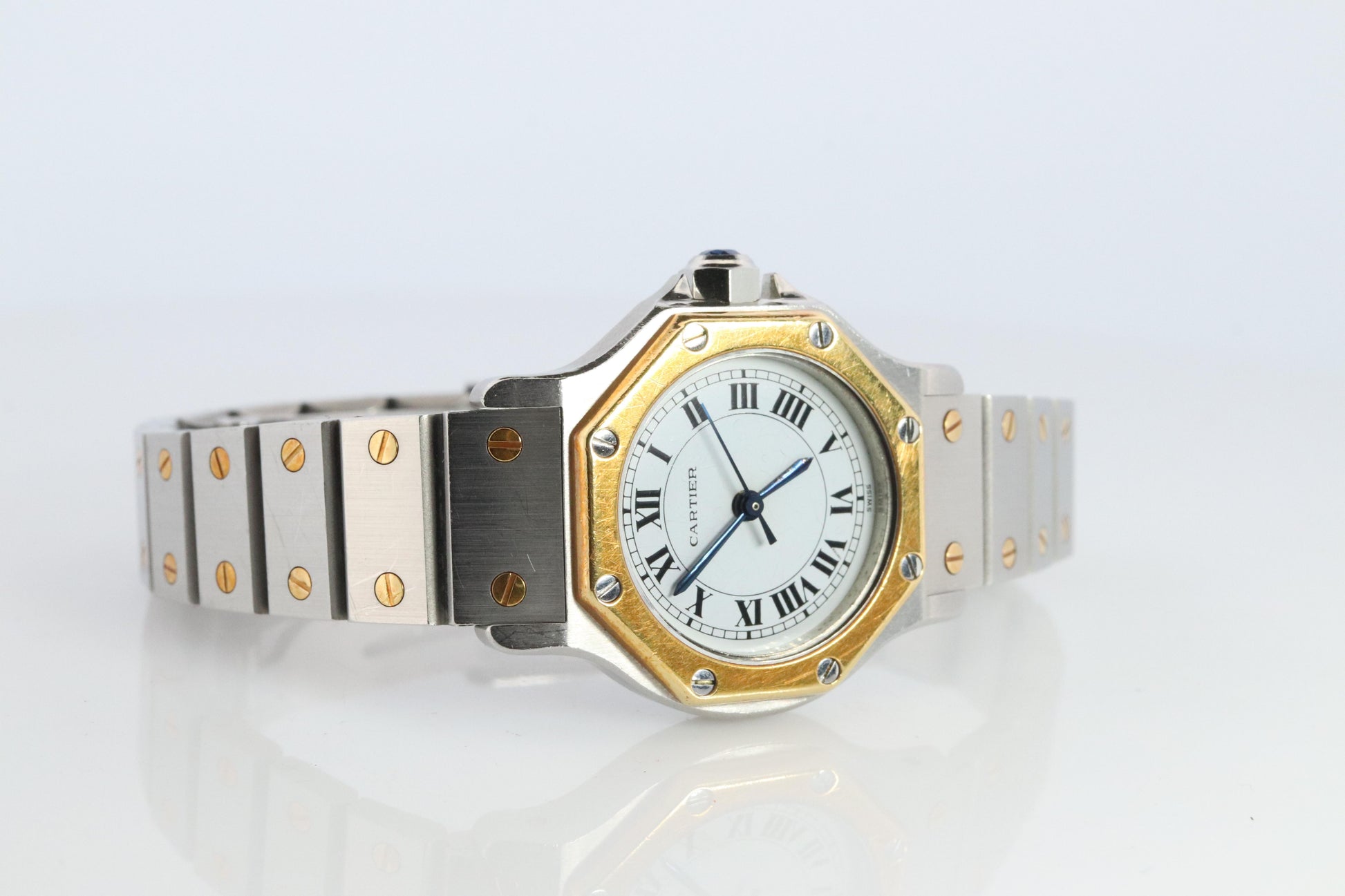 Vintage Cartier Santos 0907 Automatic 25mm Watch Santos de Cartier Octo SM
