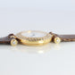 Van Cleef and Arpels 18932 B2 watch. 18k Gold VCA Classique Diamond Bezel.