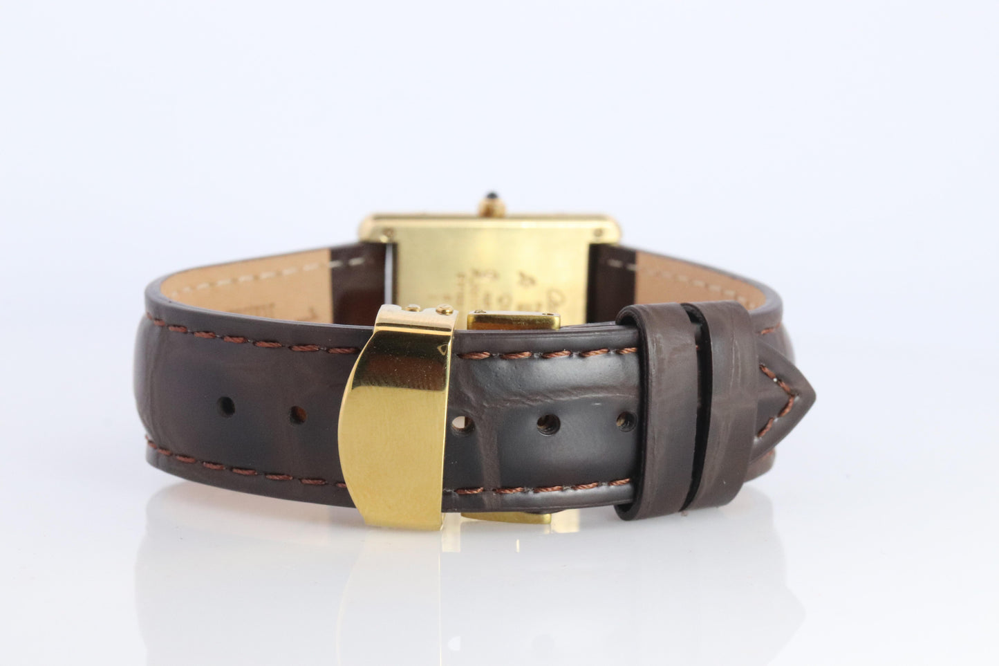 Vintage Must de Cartier 681006 Tank Watch. 925 Vermeil ARGENT Quartz Tank.