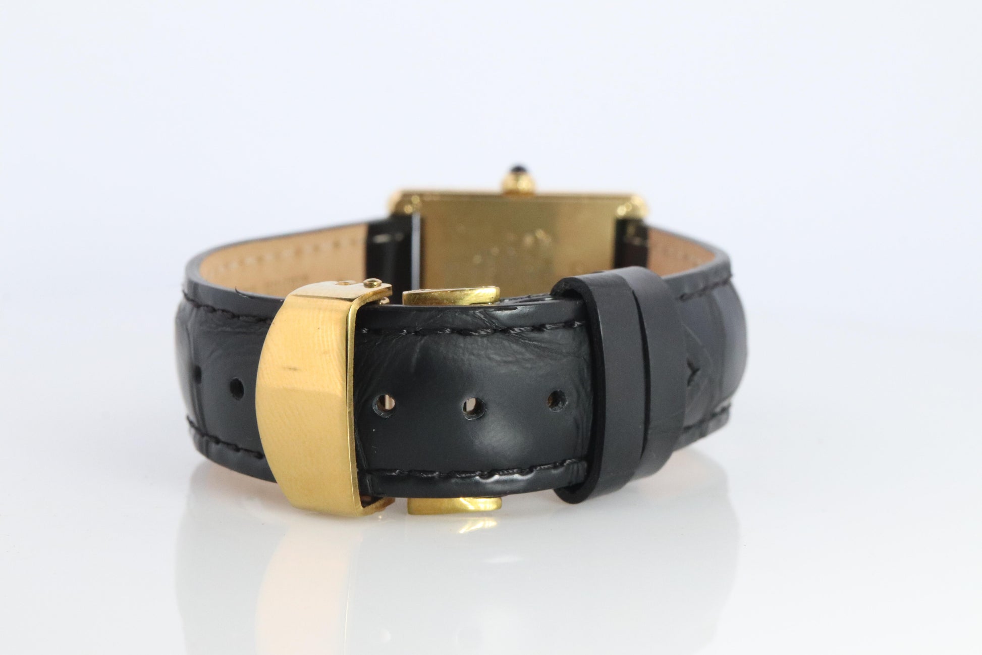 Vintage Must de Cartier 590005 Tank Watch. 925 Vermeil ARGENT Quartz Tank.