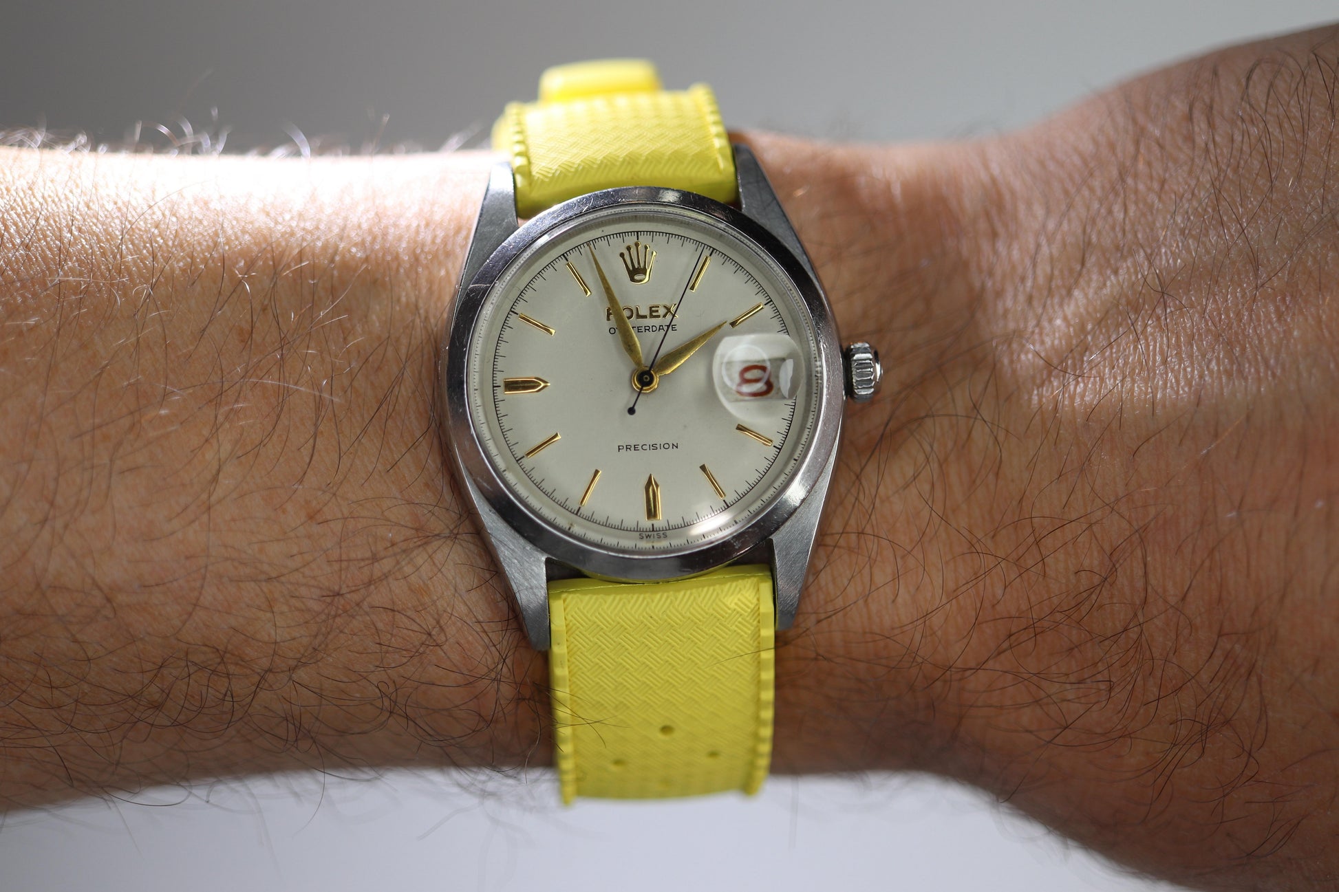 Genuine Rolex 6494 Watch. Mens ROLEX OysterDate Precision. 1950s