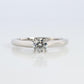 Cartier Platinum Diamond Solitaire ring.  PT950 Cartier 1895 Engagement Ring.
