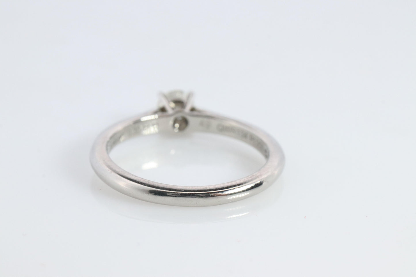 Cartier Platinum Diamond Solitaire ring.  PT950 Cartier 1895 Engagement Ring.