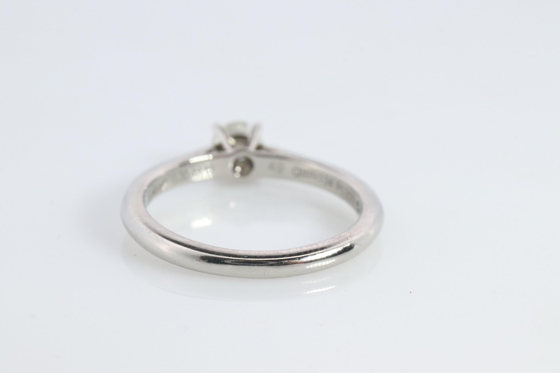 Cartier Platinum Diamond Solitaire ring.  PT950 Cartier 1895 Engagement Ring.