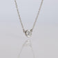 Vintage Tiffany Co Platinum Necklace Elsa Peretti Diamond by the Yard 0.25ct 1P
