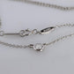 Vintage Tiffany Co Platinum Necklace Elsa Peretti Diamond by the Yard 0.25ct 1P