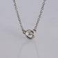 Vintage Tiffany Co Platinum Necklace Elsa Peretti Diamond by the Yard 0.25ct 1P