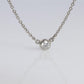 Vintage Tiffany Co Platinum Necklace Elsa Peretti Diamond by the Yard 0.17ct 1P