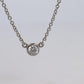Vintage Tiffany Co Platinum Necklace Elsa Peretti Diamond by the Yard 0.17ct 1P