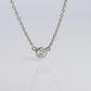 Vintage Tiffany Co Platinum Necklace Elsa Peretti Diamond by the Yard 0.17ct 1P