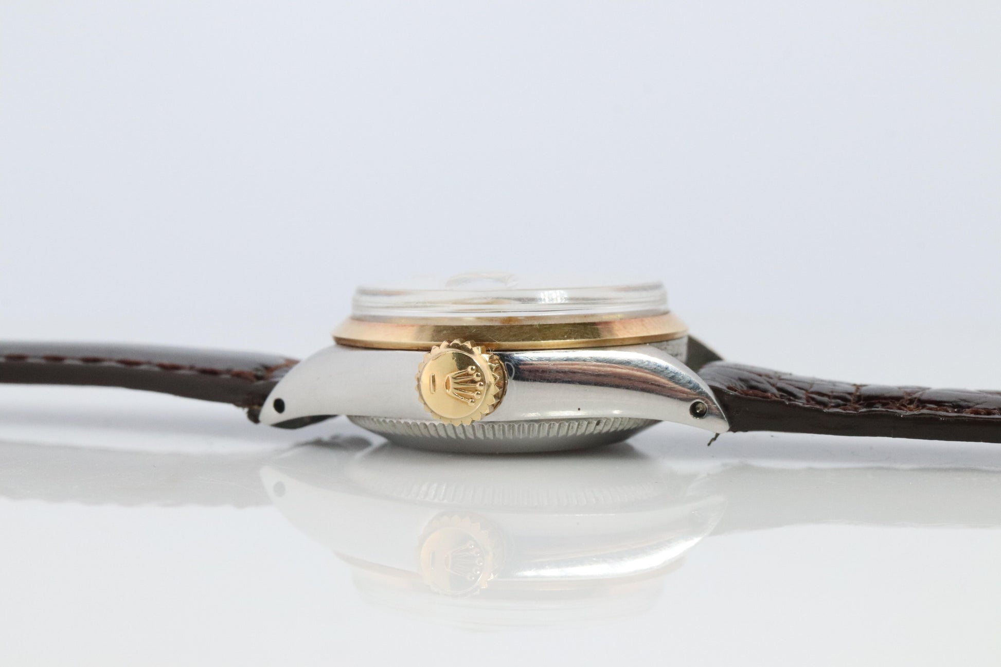 Genuine Rolex 6516 Watch. 18k and SS ROLEX Oyster Perpetual Date Automatic