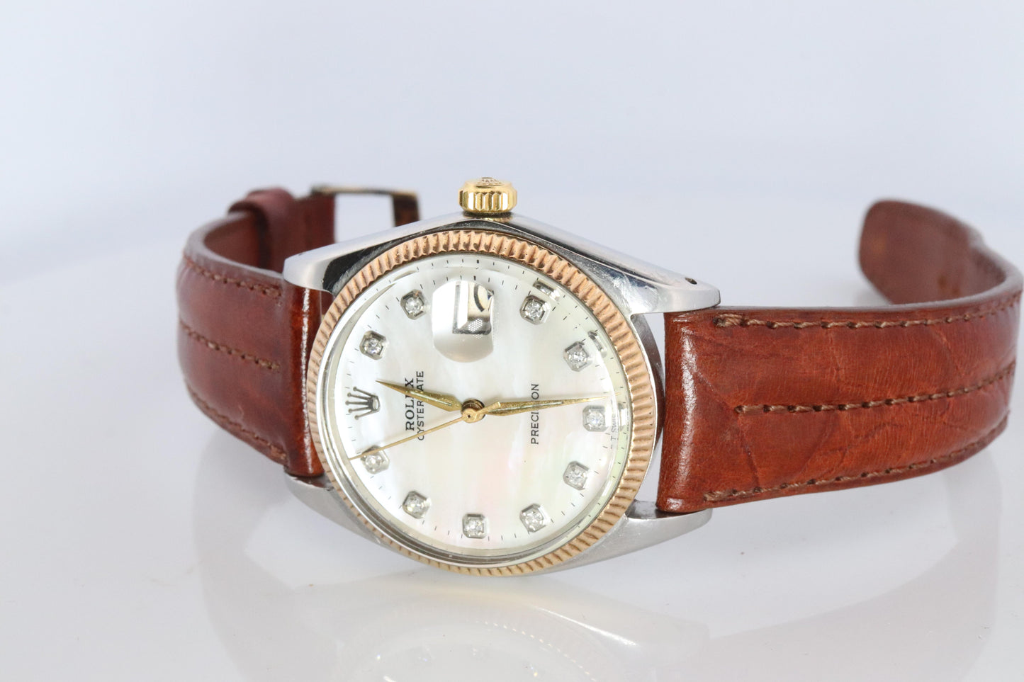 Genuine Rolex 6694 Watch. Mens ROLEX OysterDate Precision. 1964 MOP Dial.