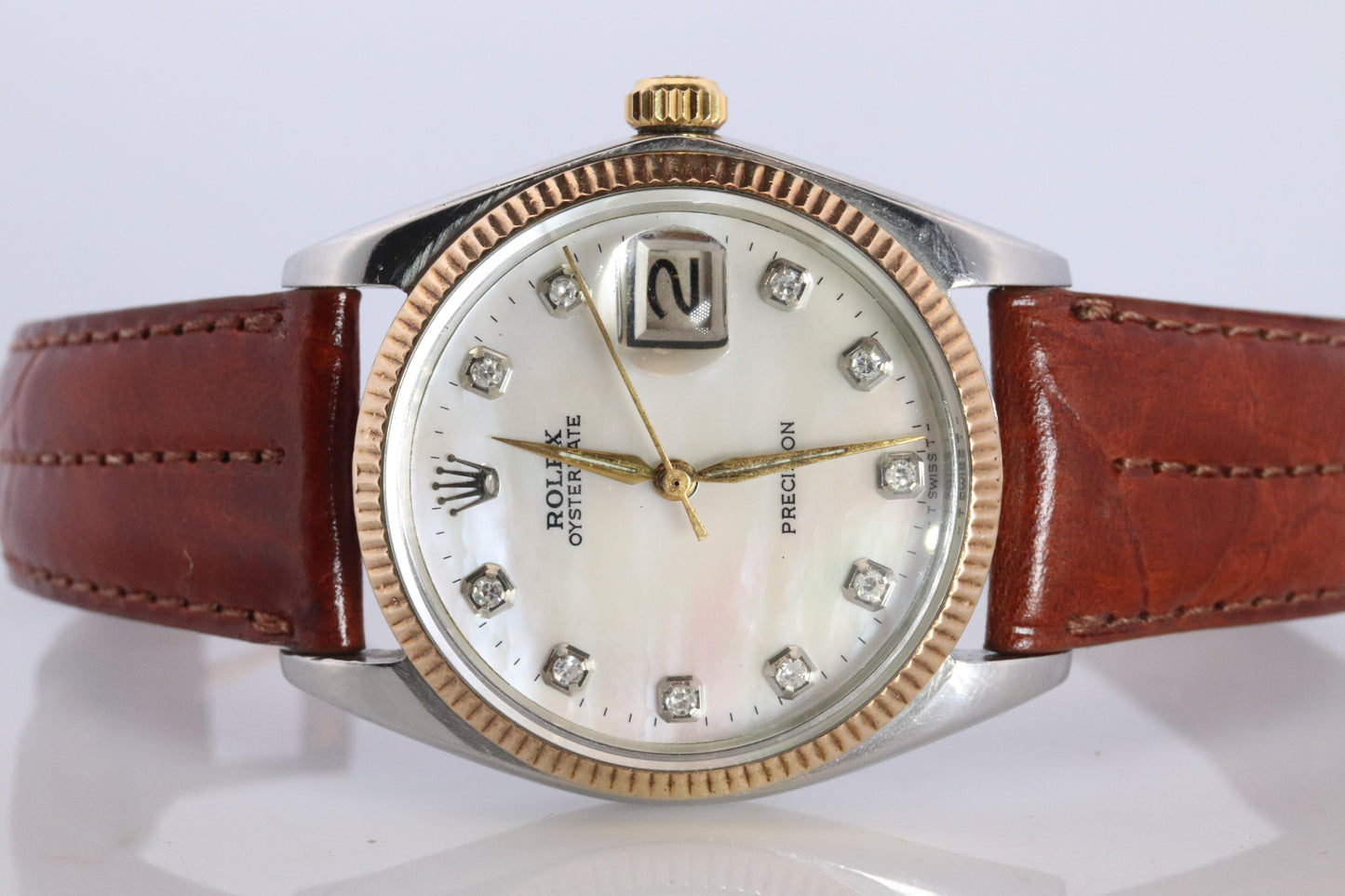Genuine Rolex 6694 Watch. Mens ROLEX OysterDate Precision. 1964 MOP Dial.
