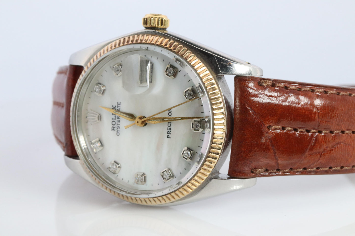 Genuine Rolex 6694 Watch. Mens ROLEX OysterDate Precision. 1964 MOP Dial.