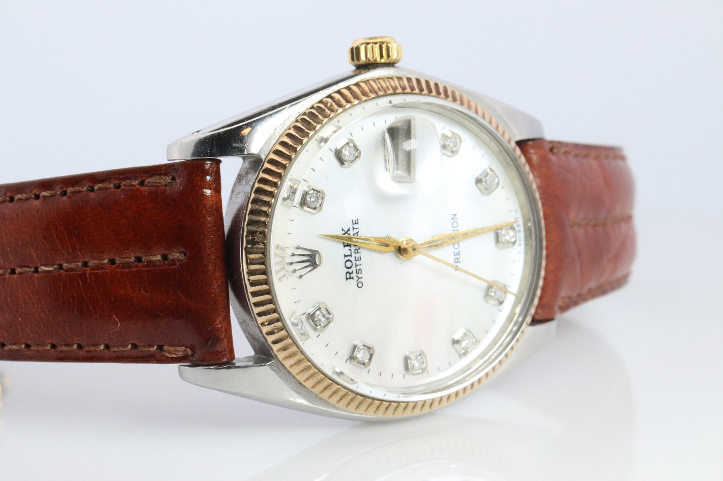 Genuine Rolex 6694 Watch. Mens ROLEX OysterDate Precision. 1964 MOP Dial.