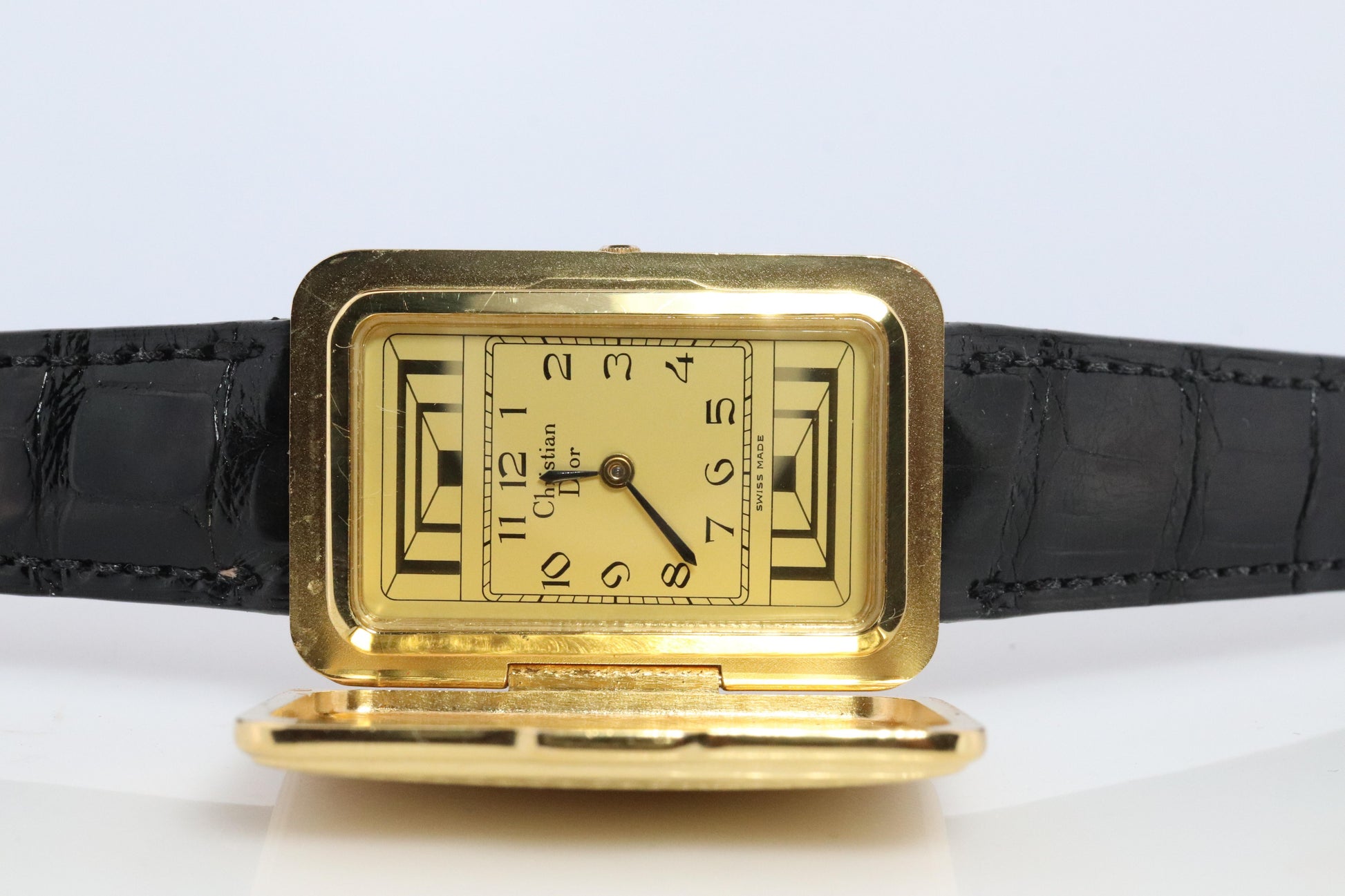 Genuine Dior 3031 Watch. Christian Dior Clamshell Engraved Secret Watch.
