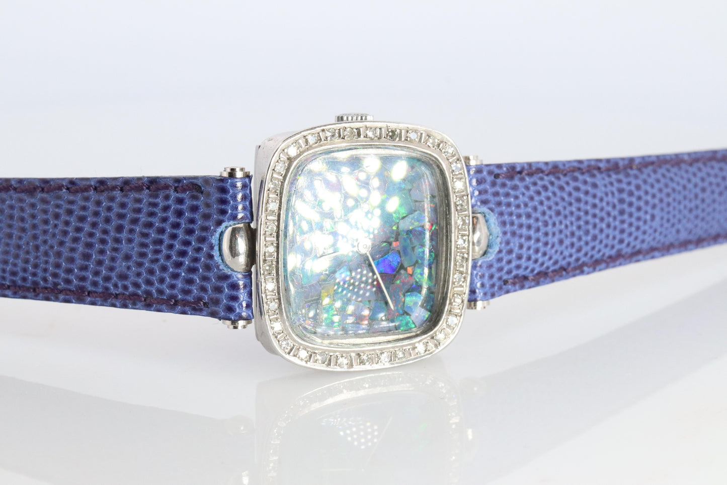 Longines Opal Diamond Watch. LONGINES Opal Cluster Mosaic Ladies Manual Watch.