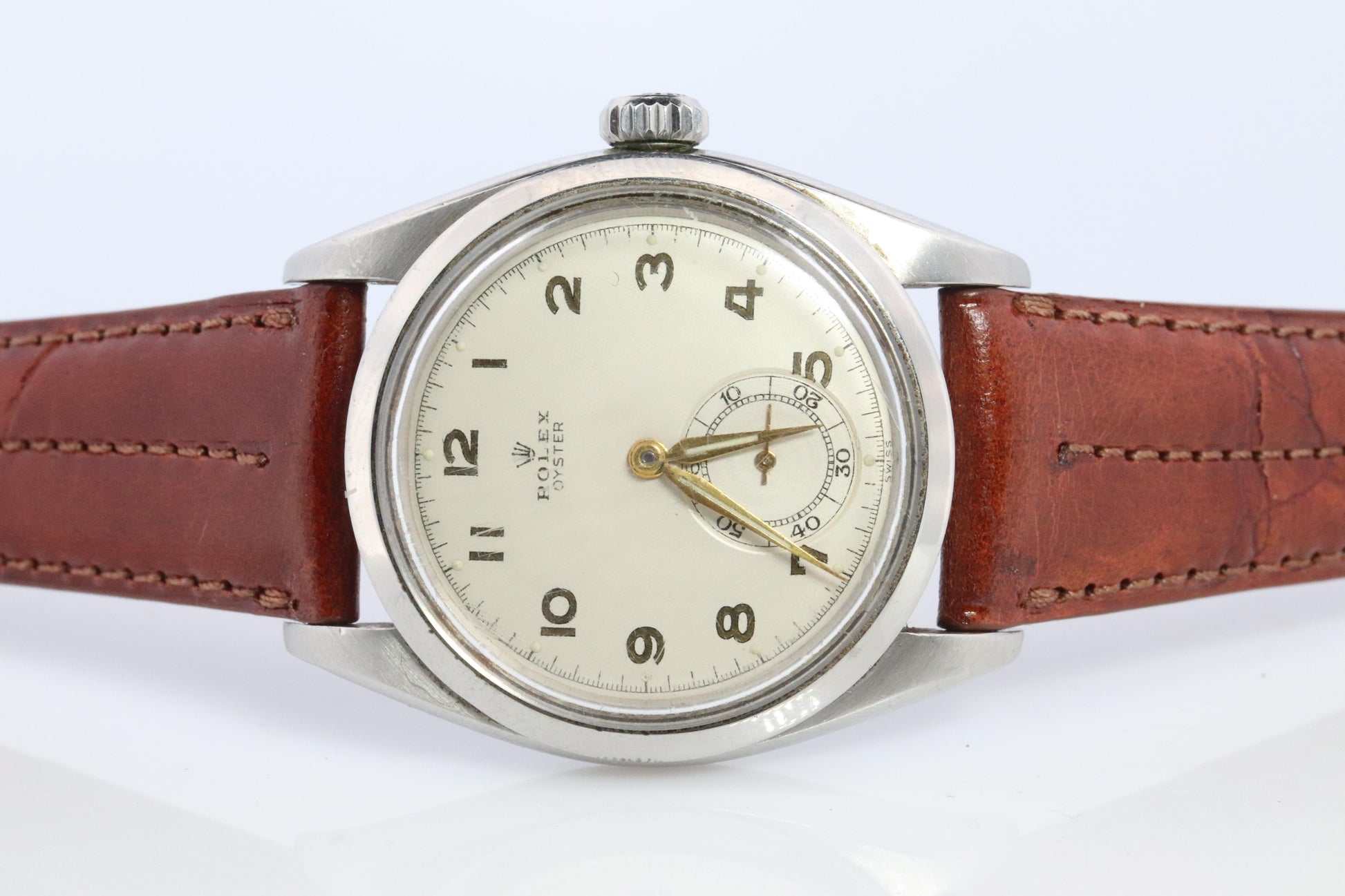 ROLEX Watch. Rolex ref. 6426 Rare Subseconds Dial 1960s Mens Rolex watch.