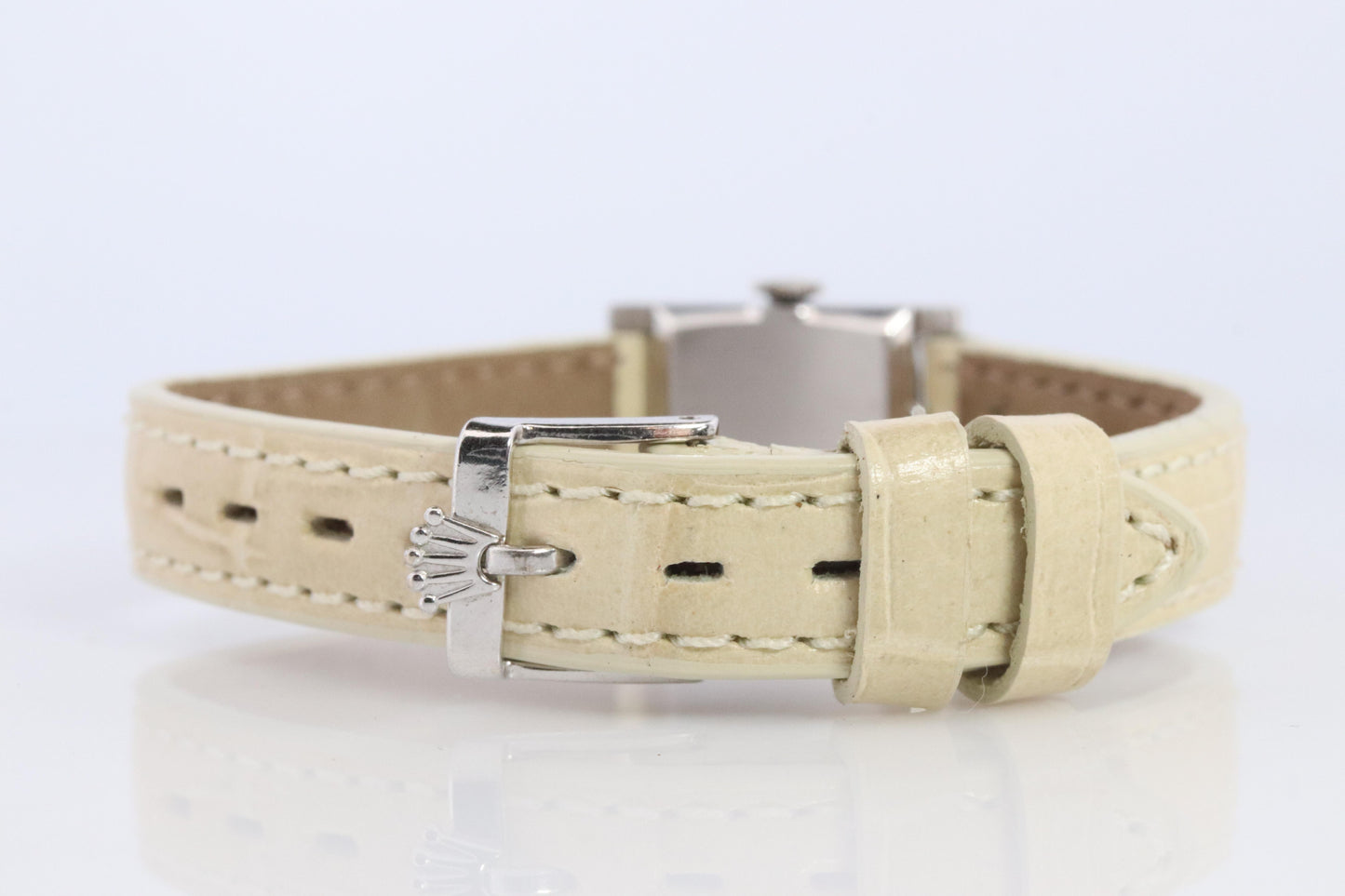 Genuine 18k Rolex 9356 Precision . 18k Gold Ladies Diamond Rolex Manual Watch