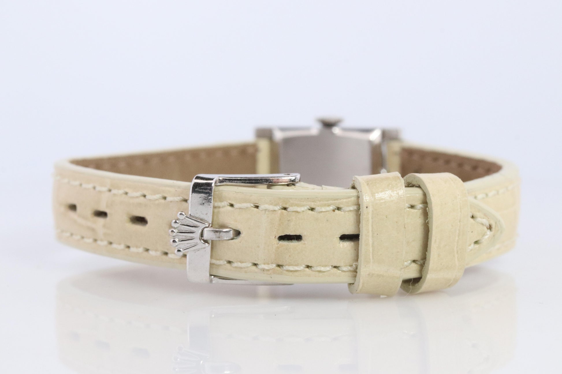 Genuine 18k Rolex 9356 Precision . 18k Gold Ladies Diamond Rolex Manual Watch