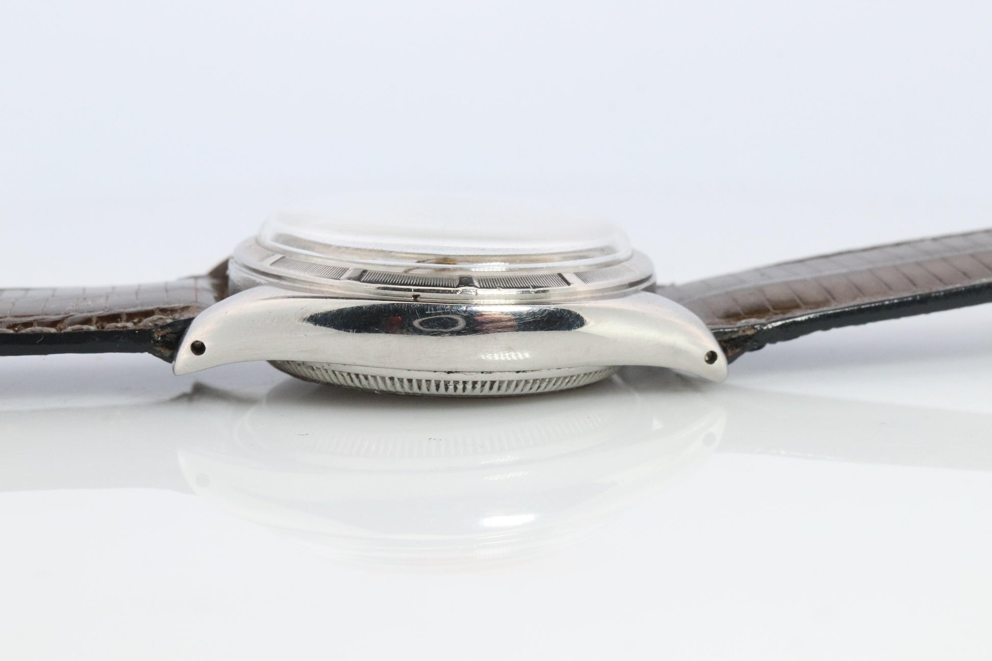ROLEX Watch. Rolex ref. 6085 1950s Automatic Stainless Steel Mens Rolex watch.
