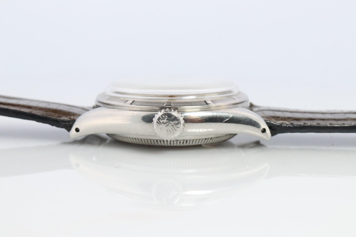 ROLEX Watch. Rolex ref. 6085 1950s Automatic Stainless Steel Mens Rolex watch.