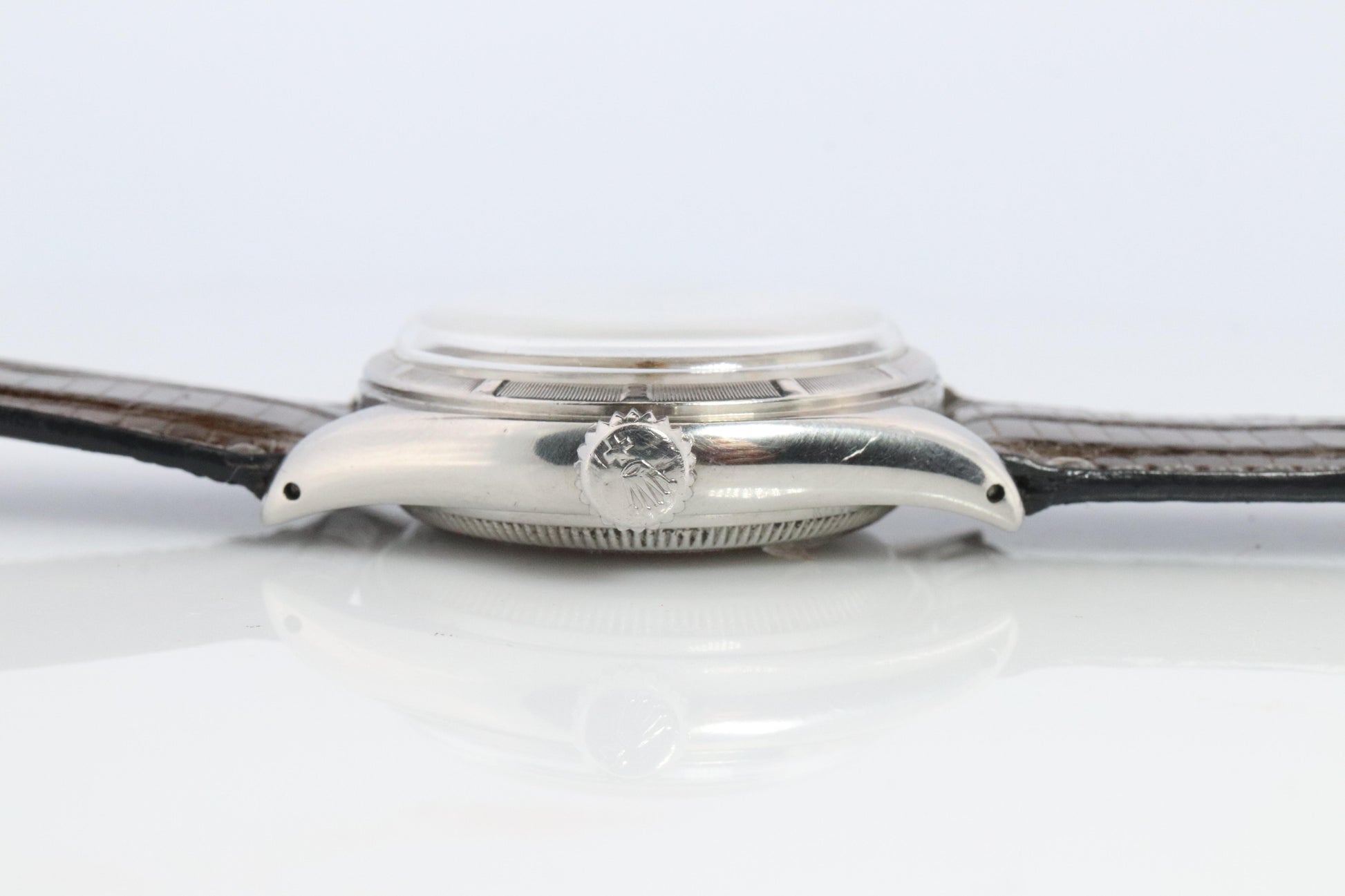 ROLEX Watch. Rolex ref. 6085 1950s Automatic Stainless Steel Mens Rolex watch.