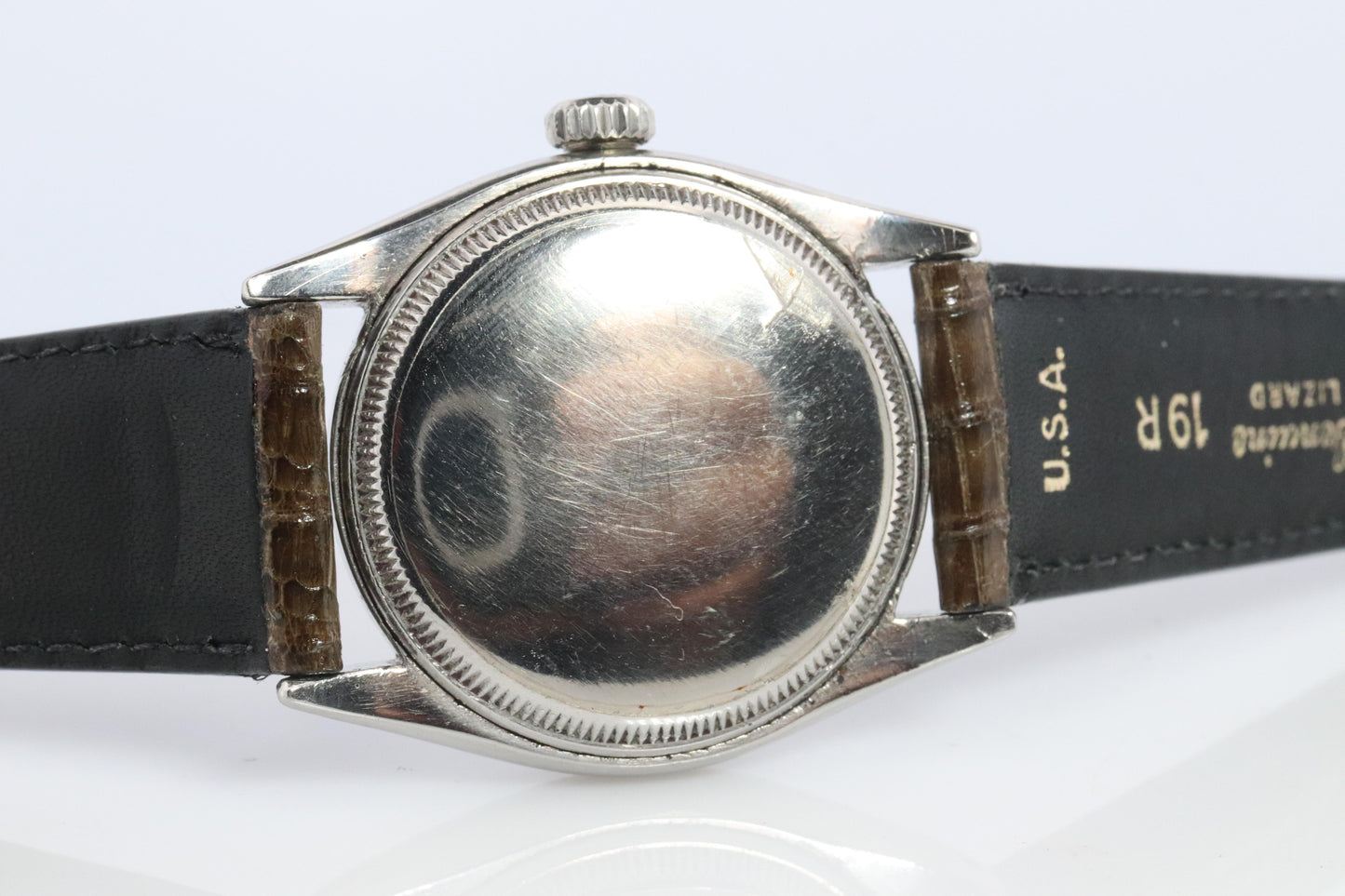 ROLEX Watch. Rolex ref. 6085 1950s Automatic Stainless Steel Mens Rolex watch.