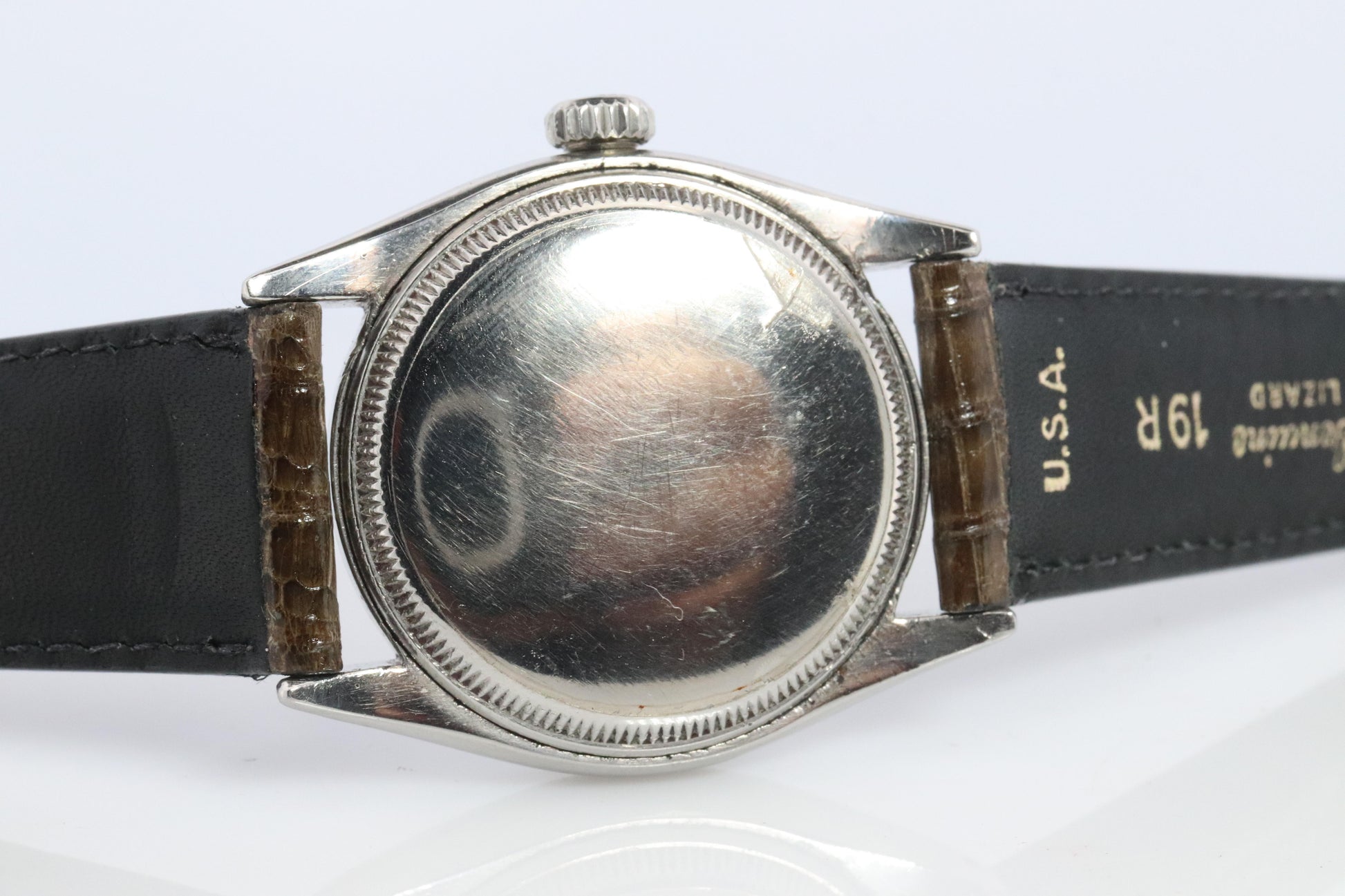 ROLEX Watch. Rolex ref. 6085 1950s Automatic Stainless Steel Mens Rolex watch.