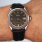 ROLEX Watch. Rolex ref. 6294 Rare Black Honeycomb Dial 1950s Mens Rolex watch.