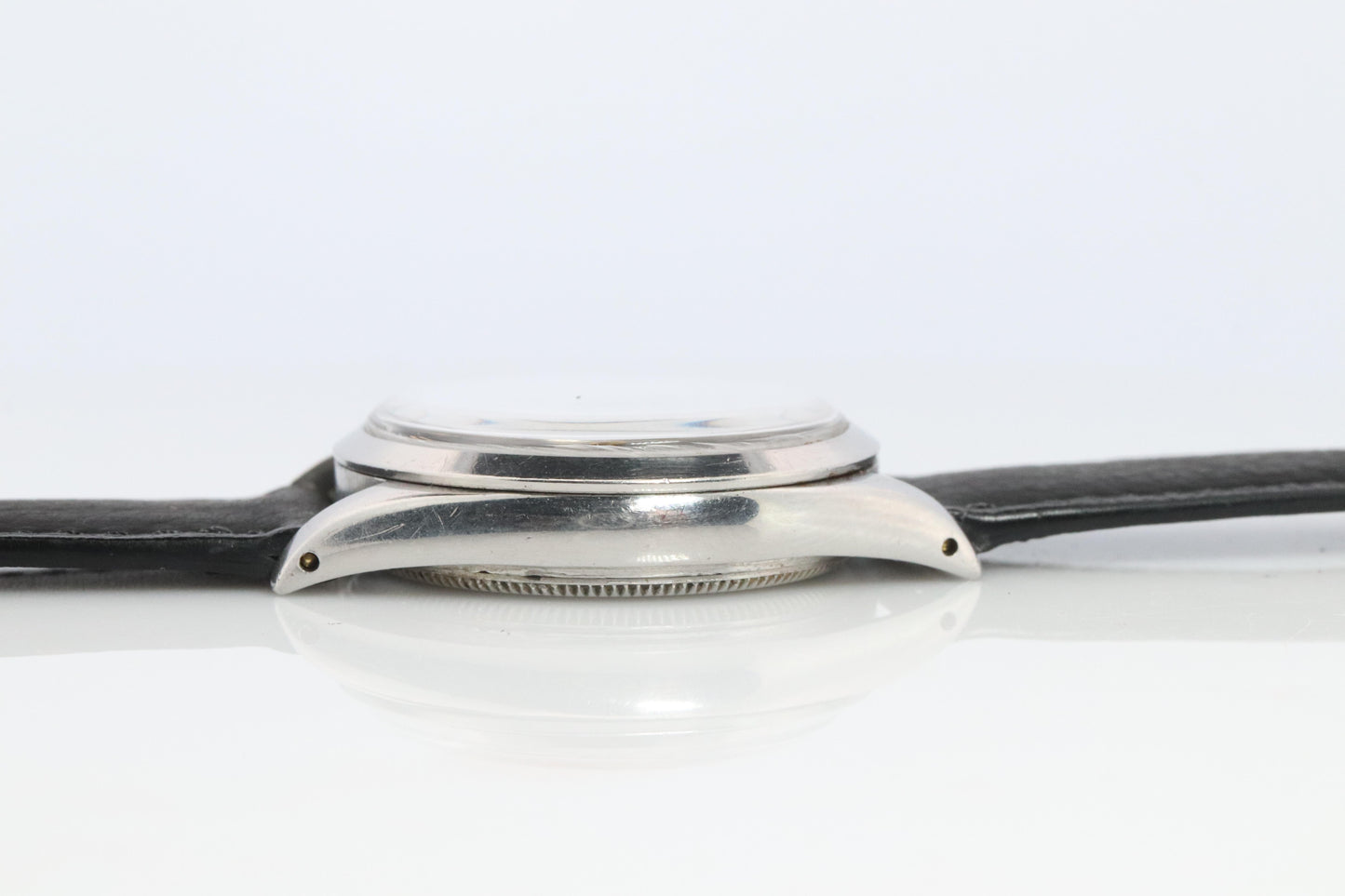 ROLEX Watch. Rolex ref. 6444 Rare Black Dial 1950s Mens Rolex watch.
