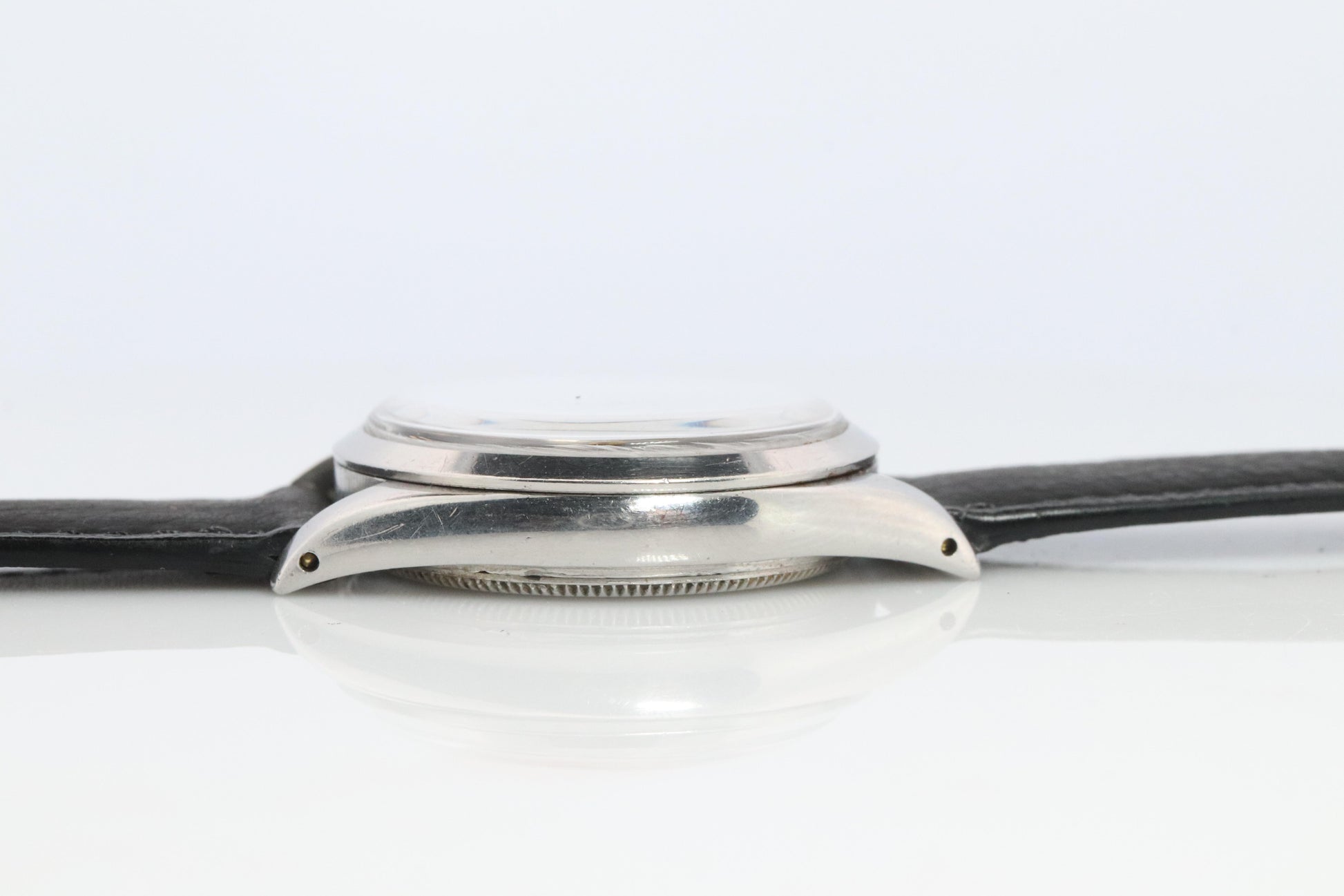 ROLEX Watch. Rolex ref. 6444 Rare Black Dial 1950s Mens Rolex watch.