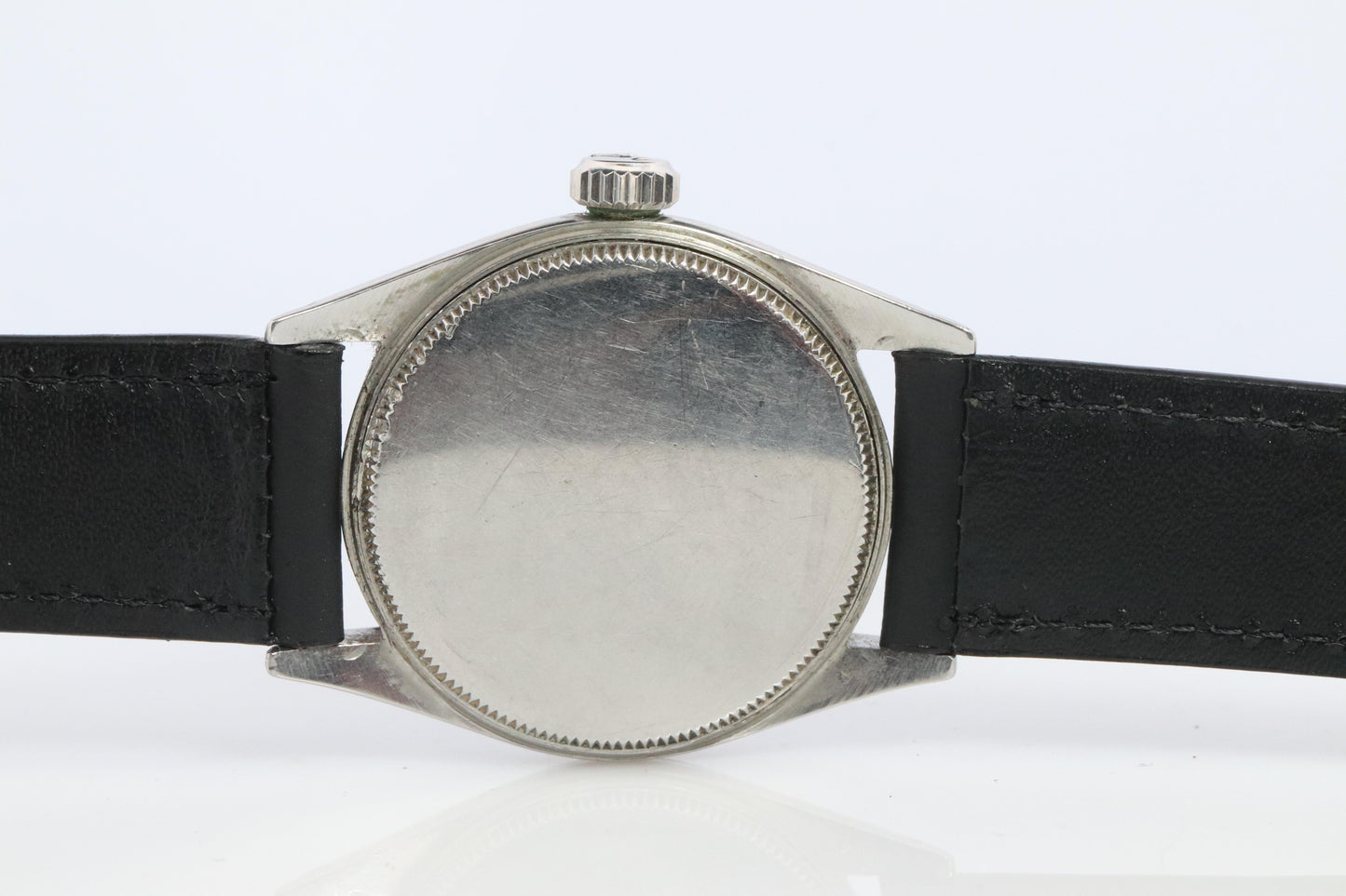 ROLEX Watch. Rolex ref. 6444 Rare Black Dial 1950s Mens Rolex watch.