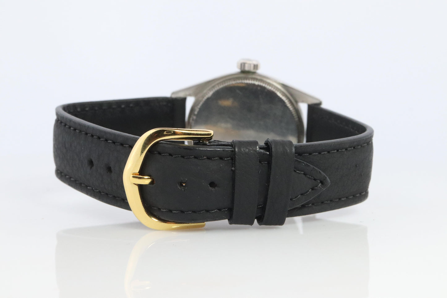 ROLEX Watch. Rolex ref. 6444 Rare Black Dial 1950s Mens Rolex watch.